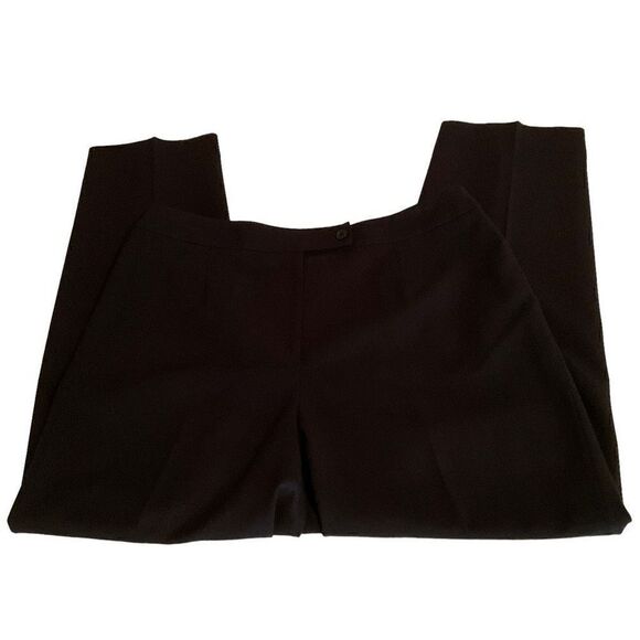 Carlisle Dress Pants Trousers Black Front Zipper Button Clasp Closure Lined 14 - Picture 5 of 12